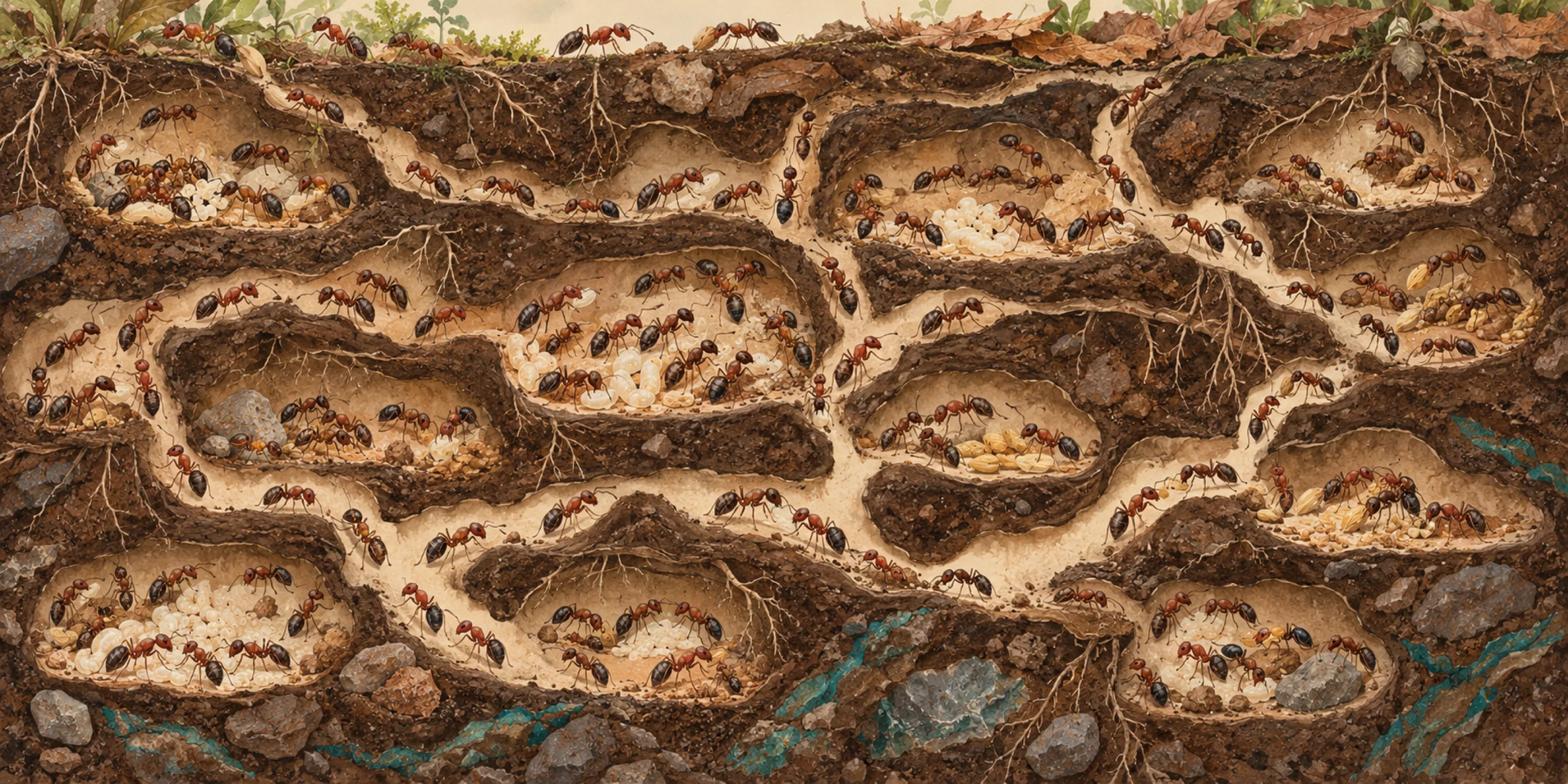 a crowded colony